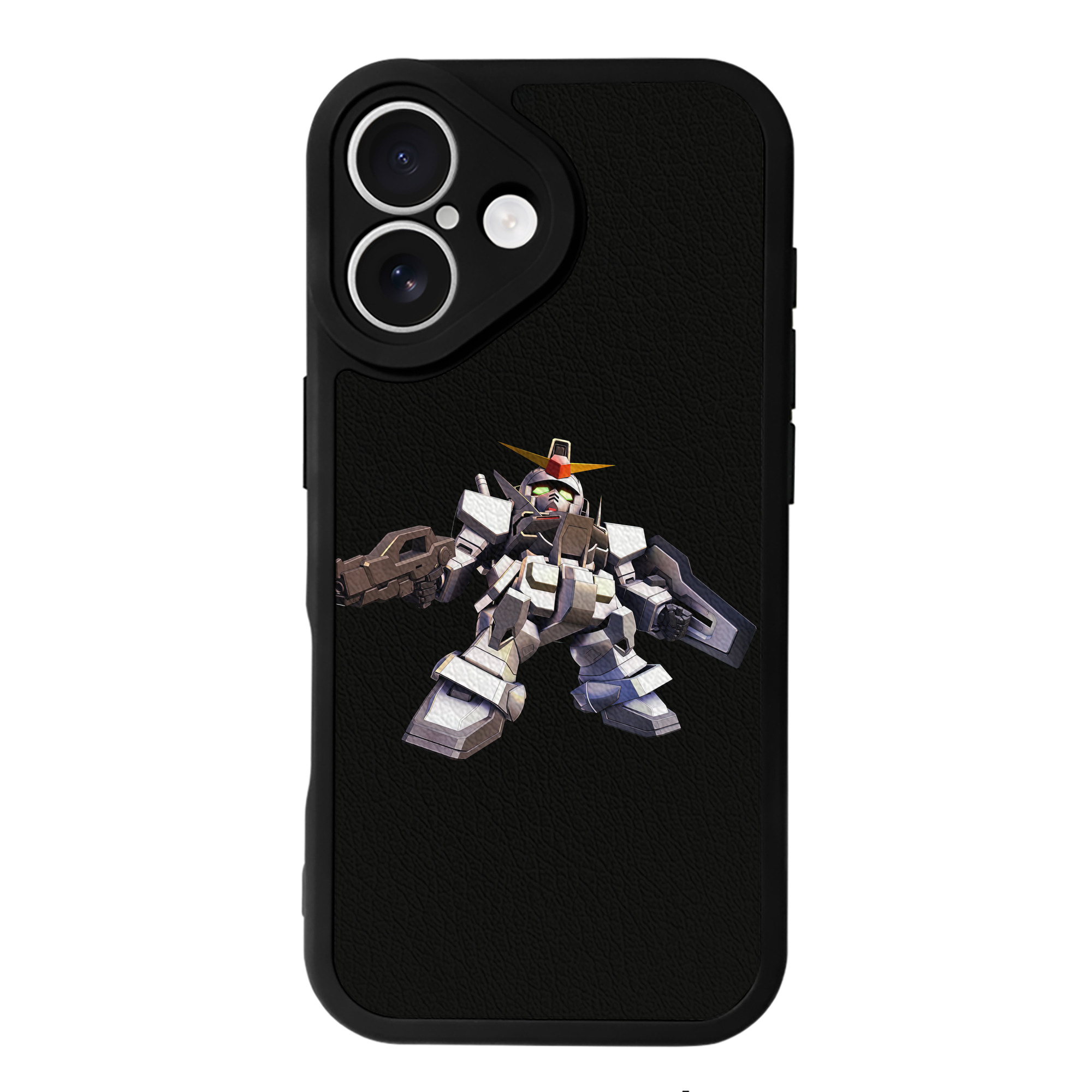 （画像用） 機動戦士ガンダム Mobile Suit Gundam 【iPhone 16シリーズ対応】シリコンスマホケース（レザー調） 材質：シリコン